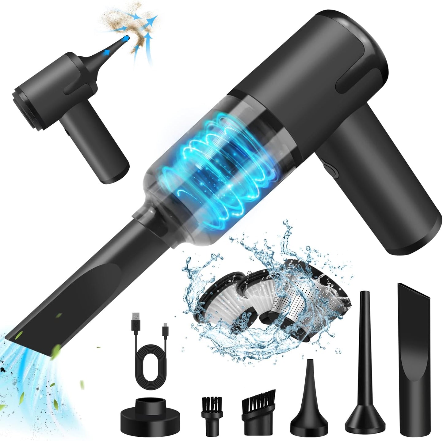 Aspirateur Sans Cordon Portable Cuisinix – La propreté à portée de main 🌀