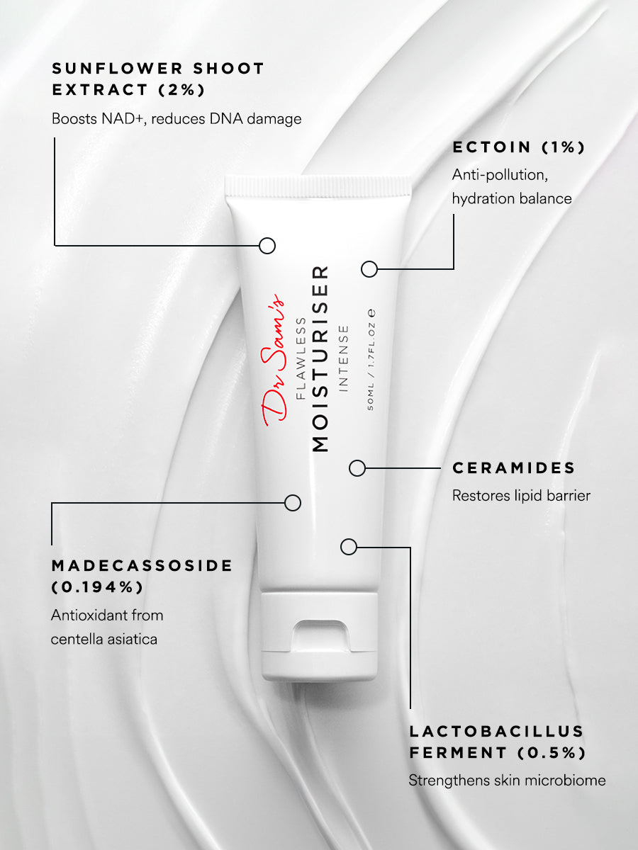 Dr Sam's Flawless Moisturiser Intense Crème Barrière NAD+ 50ml