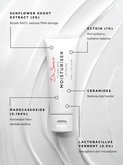 Dr Sam's Flawless Moisturiser Intense Crème Barrière NAD+ 50ml