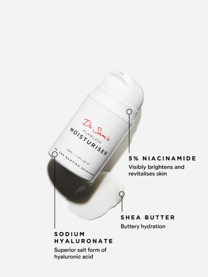 Dr Sam's Flawless Moisturiser Crème Hydratante Gelée 100ml