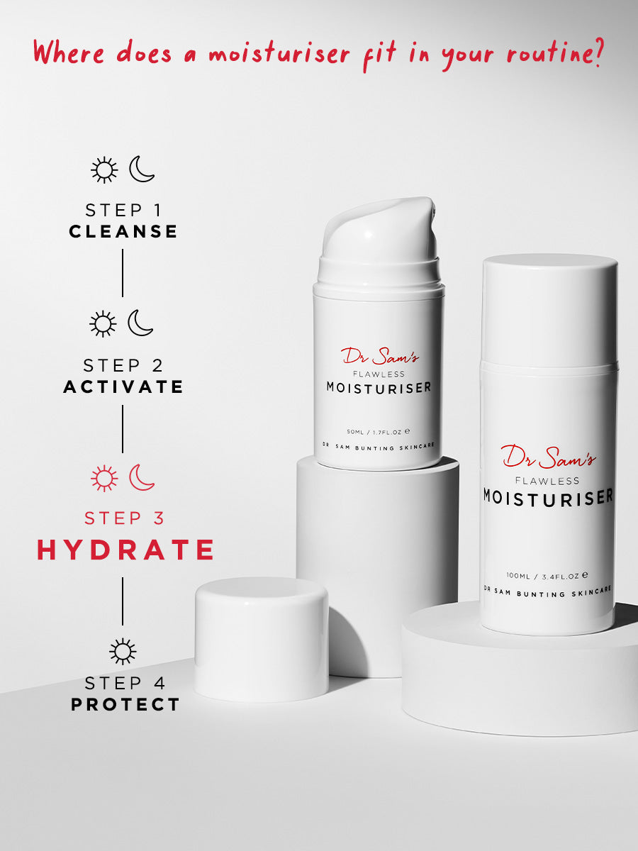 Dr Sam's Flawless Moisturiser Crème Hydratante Gelée 100ml